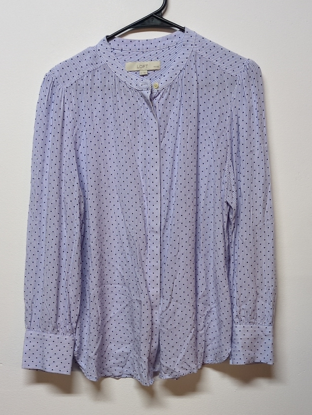 Loft Stripe Work Blouse, Size LP
